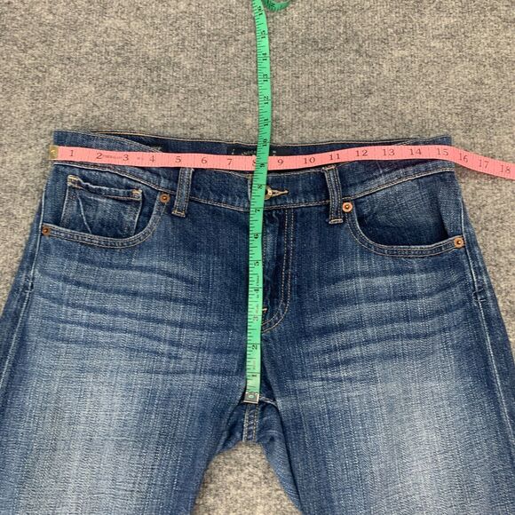 Lucky Brand Sienna Weekender Crop Jean Womens 2/26 Whiskered Denim Stretch - Picture 4 of 11